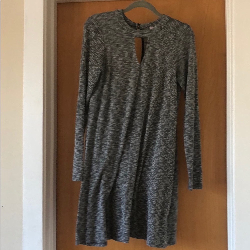 Grey Long Sleeve Dress